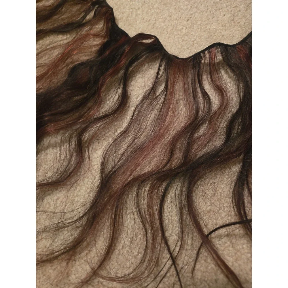 Shake‎ 'n Go Human Hair Extensions #1B Waivy 2 Tone Dark Brown And Reddish 80